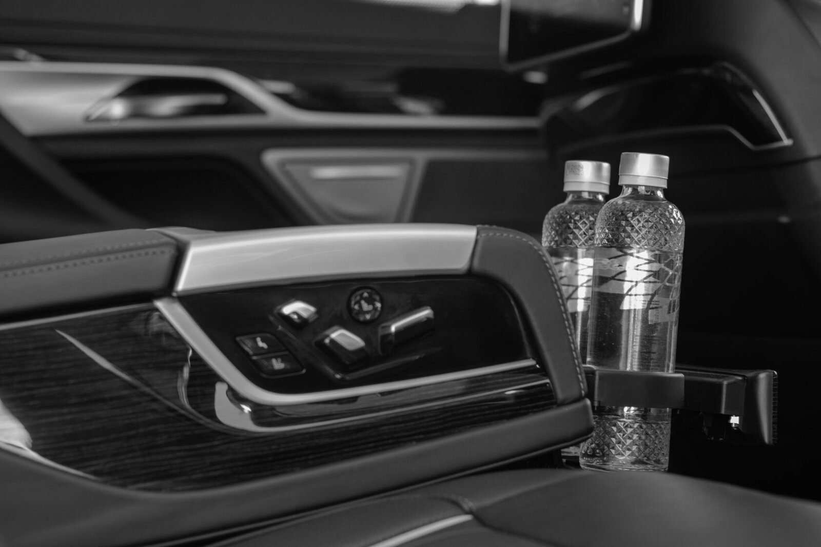 Comfortable interior of our transfer vehicle
